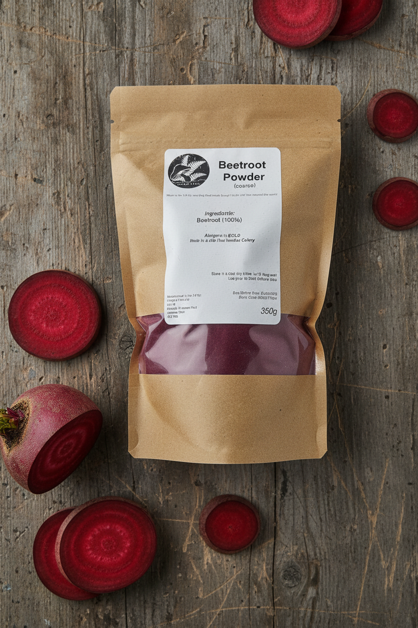 Beetroot Powder Coarse Pouch - Rustic