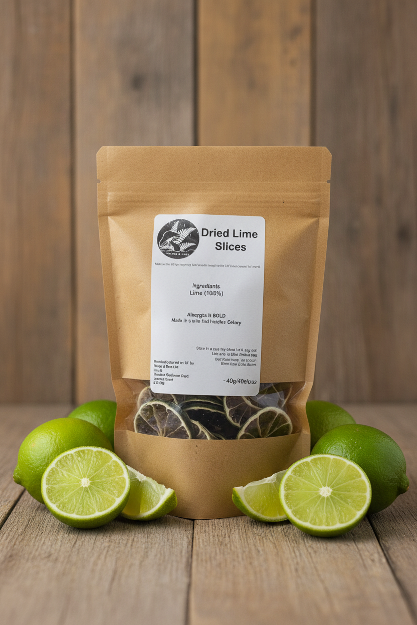 Dried Lime Slices Small Pouch