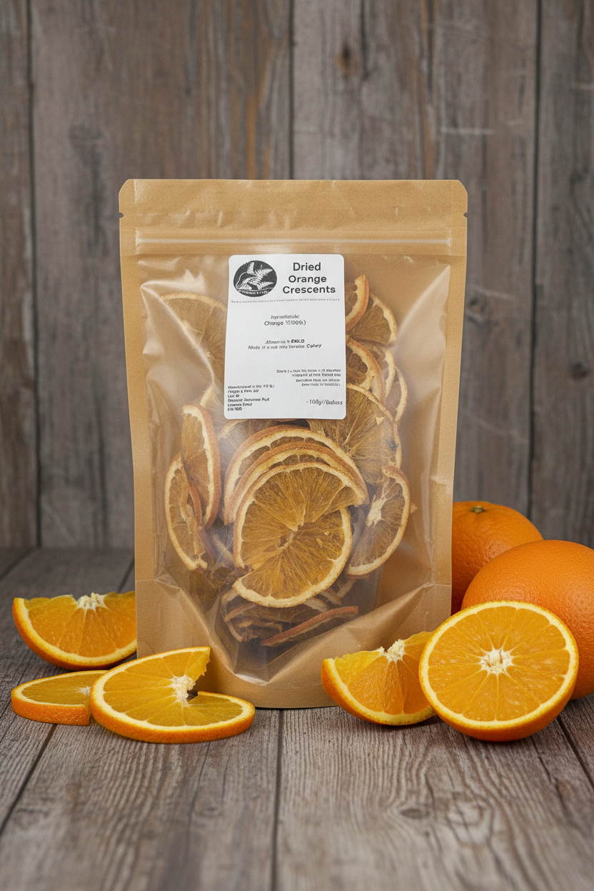 Dried Orange Crescents Large Pouch