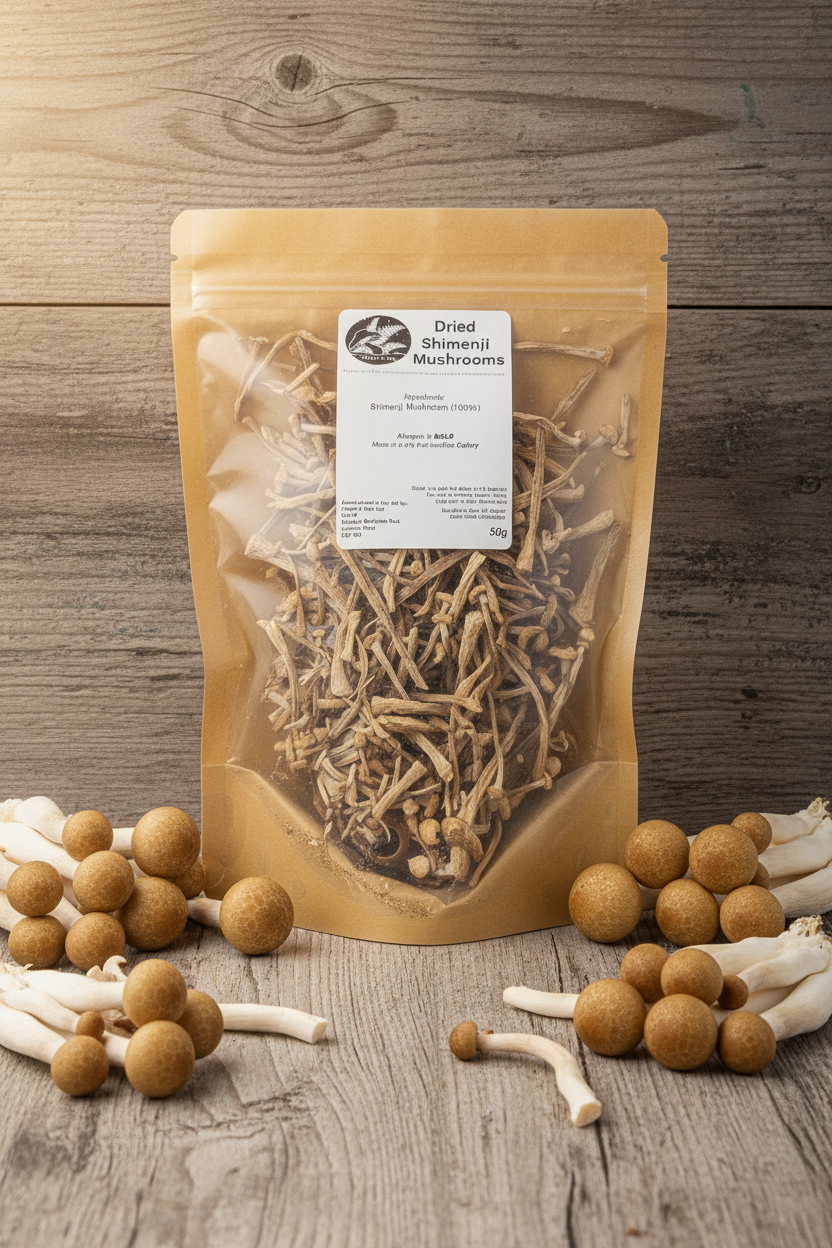 Dried Shimenji Mushrooms Pouch - Rustic